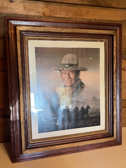 John Wayne Framed Picture