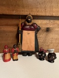 Vintage Notepad and Salt and Pepper Shakers
