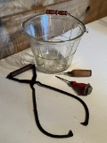 Ice Bucket, Ice Picks, and Ice Tongs
