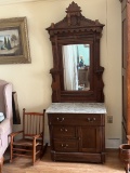 Antique Dresser w/Mirror and Marble Top