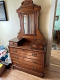 Antique Dresser w/ Mirror and Jewelry Drawers