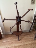 Antique Primitive Wooden Yarn Winder Spinning Wheel