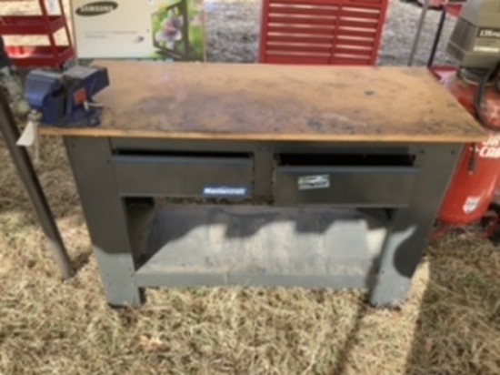 Shop Bench with Vise