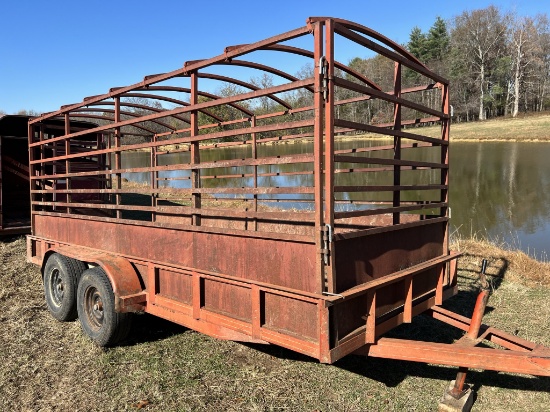 16' Trailer w/Slide-In Racks for Cattle