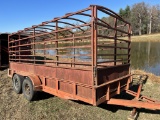 16' Trailer w/Slide-In Racks for Cattle