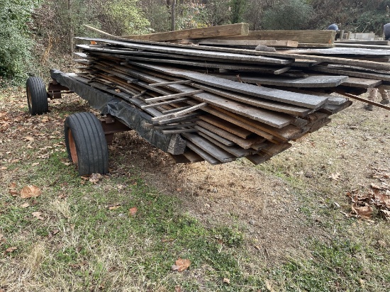 Lumber on Wagon