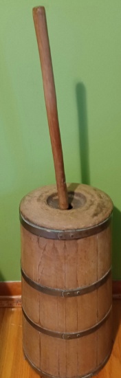 Wooden Churn w/Bonnet
