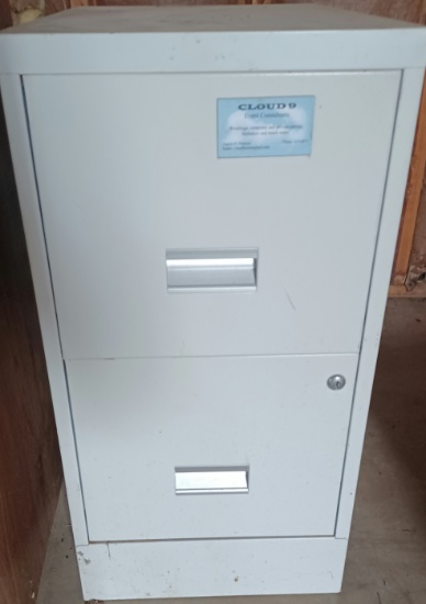 2 Drawer Metal Filing Cabinet