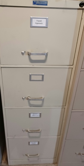 Metal 4 Drawer Filing Cabinet