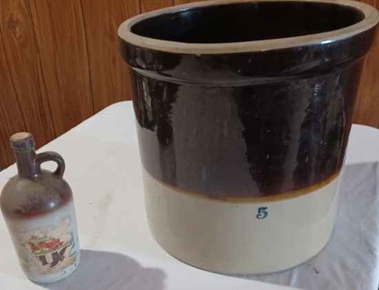 Crock #5 and Small Jug