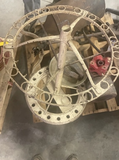 Yard Tool Stand-Metal Top and Wood Base
