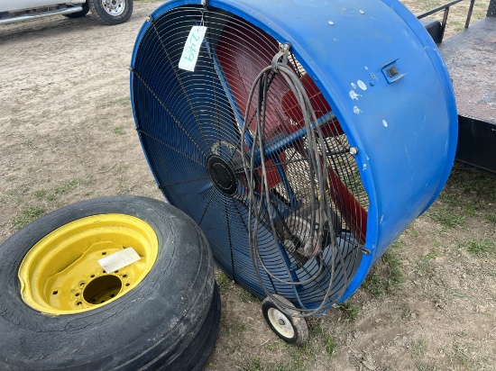 22" x 44" Shop Fan on Wheels
