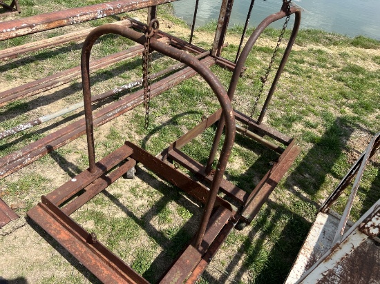 2 Steel Carts on Wheels