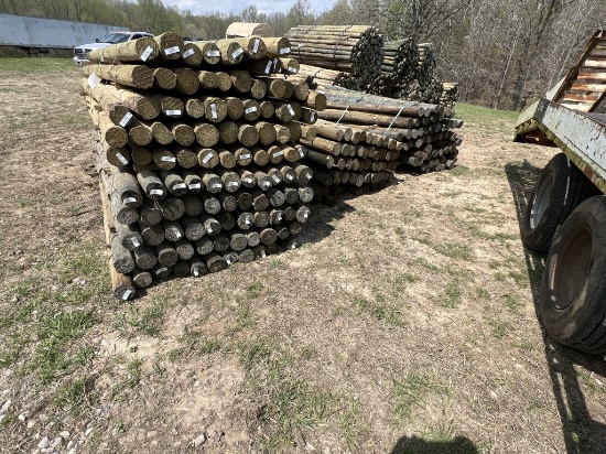 4" x 8' Posts  (55 in a bundle)