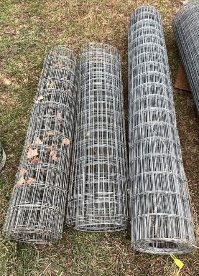 Roll of Wire and 2 Partial Rolls of Wire