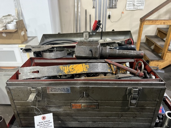 Sears Craftsman Small Metal Toolbox and Contents