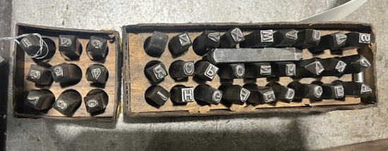 Small Letter Punch Set w/Numbers