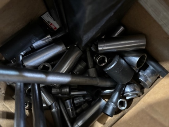 Assorted 1/2 Sockets and Breaker Bars