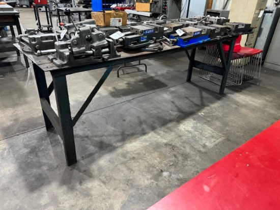 8’ x 30” Metal Work Table