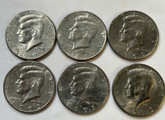 1993 Kennedy Half Dollars (6)