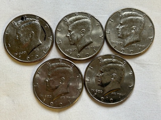 1991 Kennedy Half Dollars (5)
