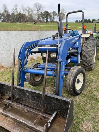 Farmtrac 665 Tractor w/Loader Bucket/Hayspear