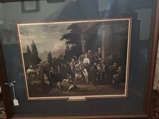 "The County Election" Framed Print