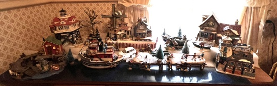 Nautical Christmas Villages and Accessories