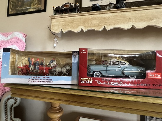 Die Cast Fire Truck and Car