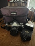 Canon Camera w/Flash and Bag