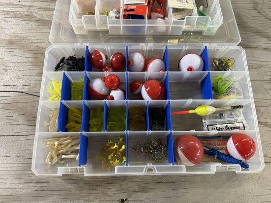 Tackle Boxes w/Fishing Contents (2 boxes)