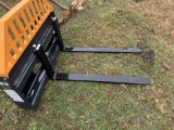Skid Steer Hyd Adjustable Pallet Forks