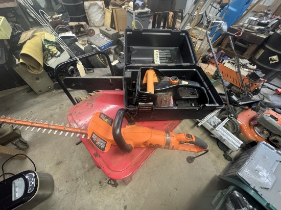 Remington Electric Chainsaw and B & D Electric Hedge Trimmer