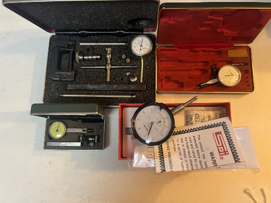 Starrett Indicator & Federal Test Master Indicators w/Holders & DoAll & SPI Indicators
