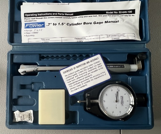 Fowler Cylinder Bore Gage