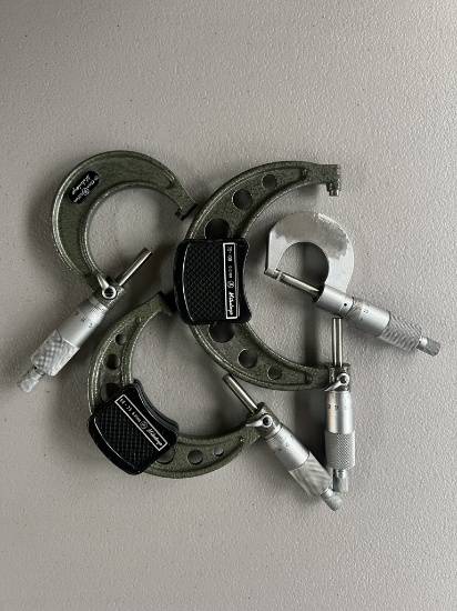 Mitutoyo Outside Mics from Zero to 4" Set (4 pc Set)