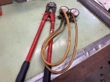 Bolt Cutters and Air Condition Gauge
