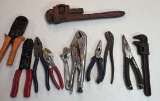 Pliers, Channel Locks, Pipe Wrenches, & Wire Strippers