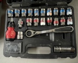 Ampro Socket Set, KD 8pc Master Sensor Socket Set, & Hanson Bolt Extractor Set