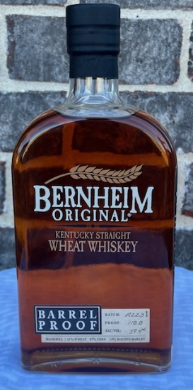 Bernheim Original Barrel Proof Kentucky Straight Wheat Whiskey