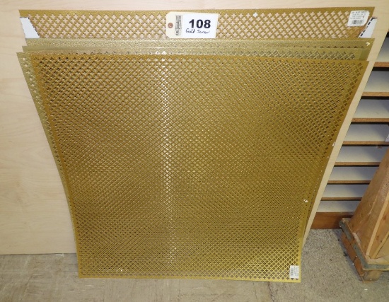 Gold mesh screen 3'X3', 12 sheets