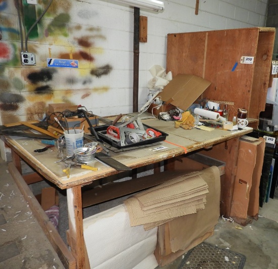 Glass cabinet & work table