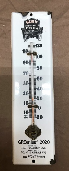 Porcelain Thermometer  3-1/4" x 11-1/4"