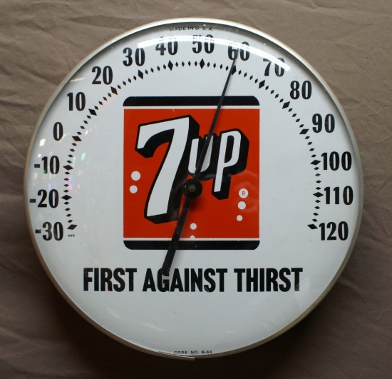 7-Up Round Thermometer 12" Dia.