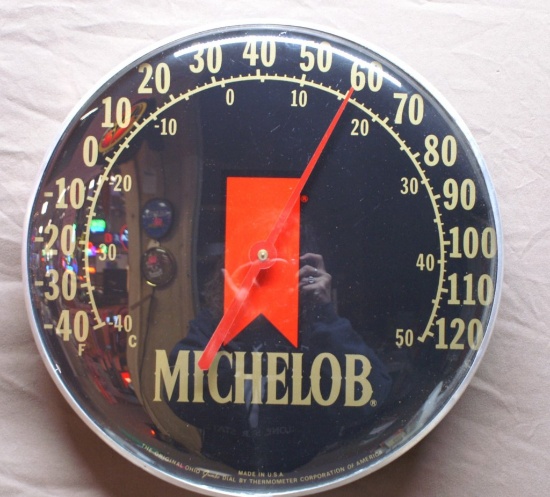 Michelob Round Thermometer 12" Dia.