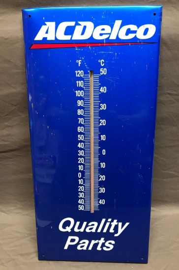 AC Delco Quality Parts Metal Thermometer 9"x19"