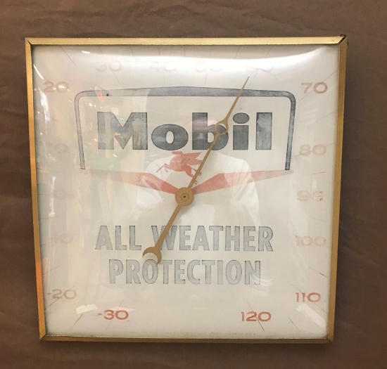 Mobil Square Thermometer 12"x12"