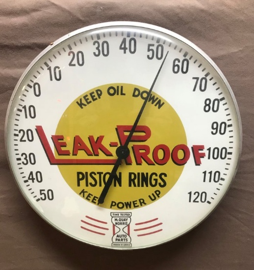 Leak Proof Piston Rings Round Thermometer 12" Dia.