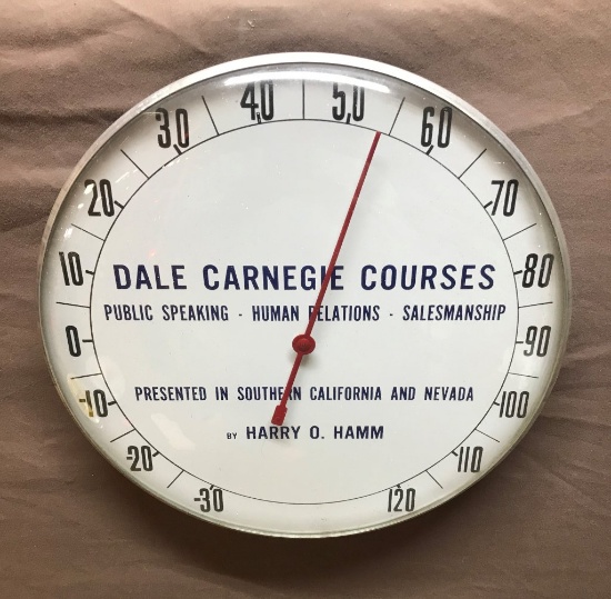 Dale Carnegie Courses Round Thermometer 12" Dia.