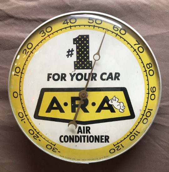 A.R.A. Air Conditioner Round Thermometer 12" Dia.